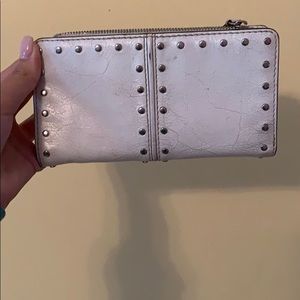 White studded Michael Kors Wallet